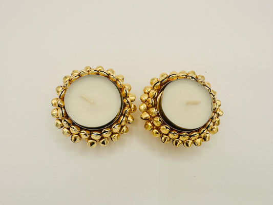 Tealight holder with bells