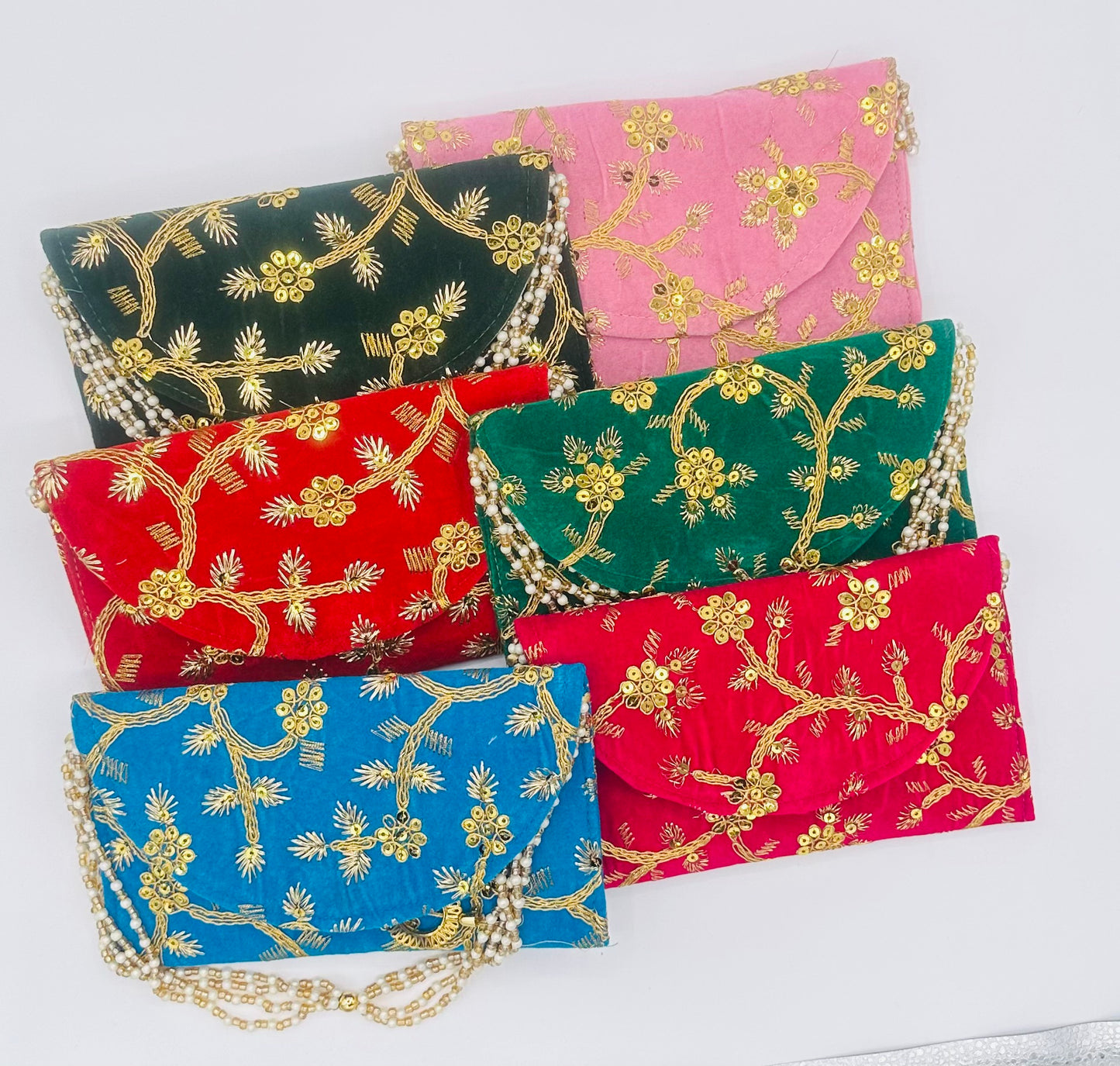 Emdroidered Clutches