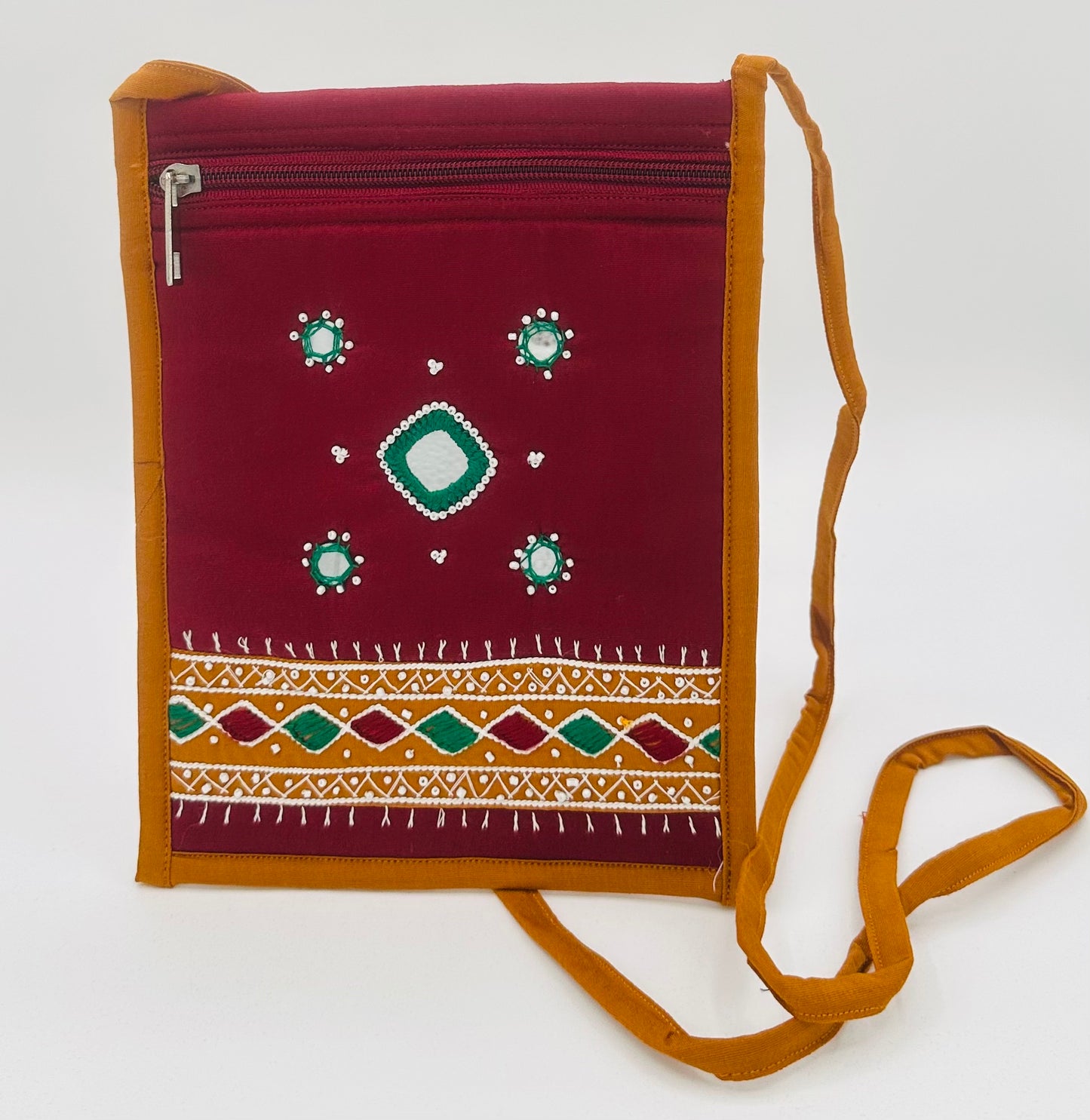 Embroidered Crossbody Purse