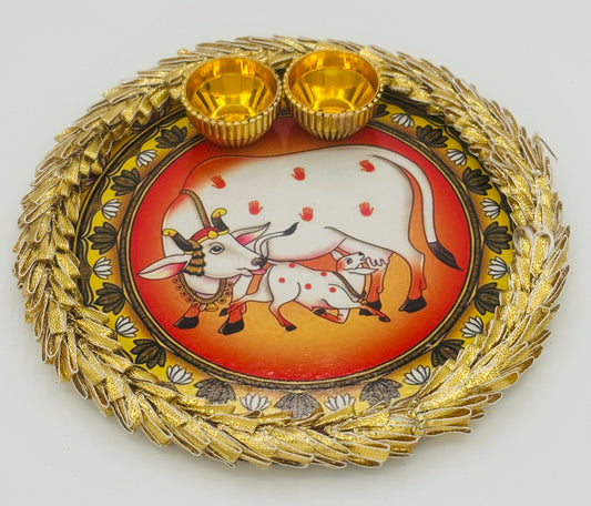 Haldi-Kumkum tray/Kankavati - Small