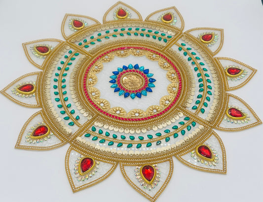 Festive Acrylic Rangoli Mats/Decor