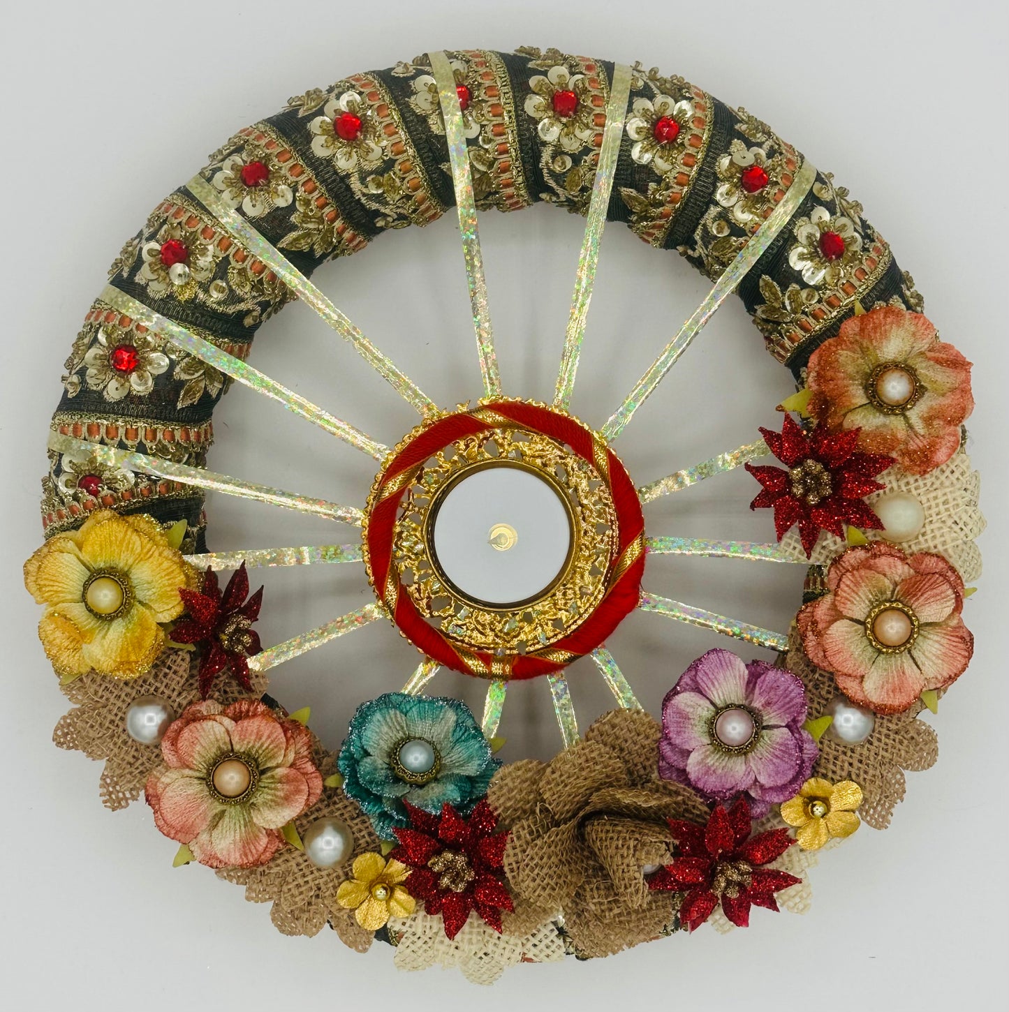 Rangoli Diya/Tealight Holder Centerpiece