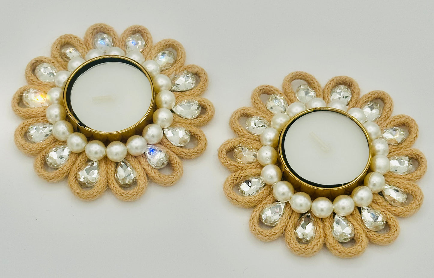 Jute Diyas/Tealight Holders