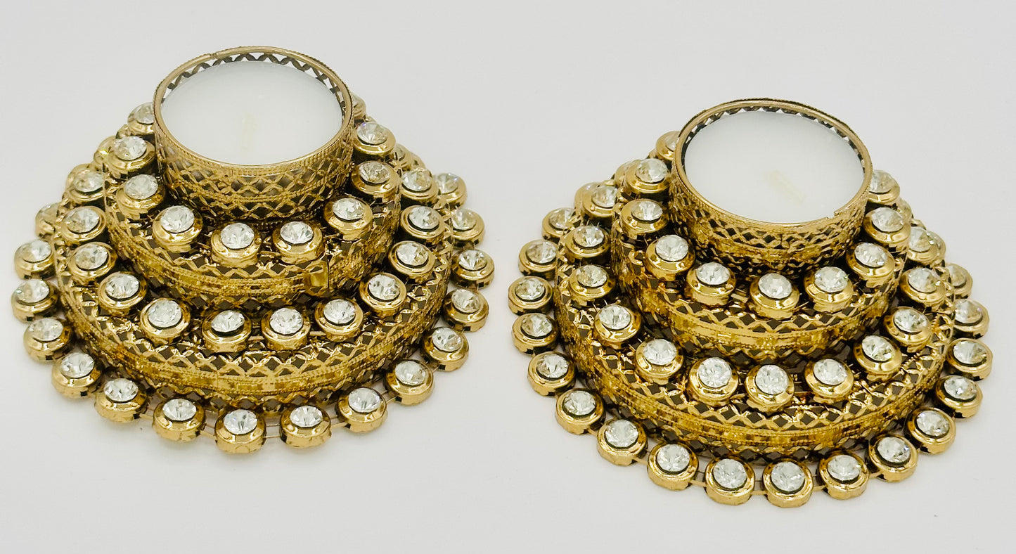 Diamond Layered Diyas/Tealight Holder