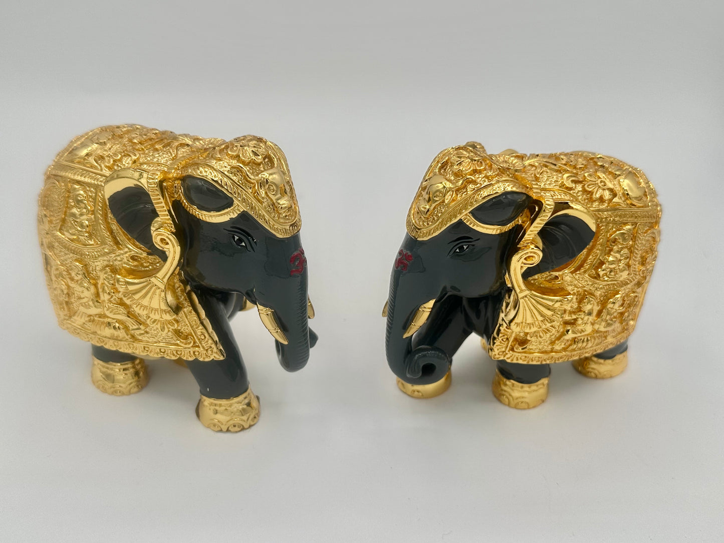 Elephant Figurines - 3 different color sets