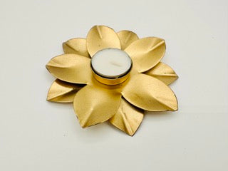 Brass Flower Diya/Tealight Holder
