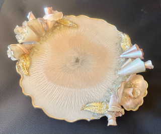 Resin 3D Flower Decor/Tray