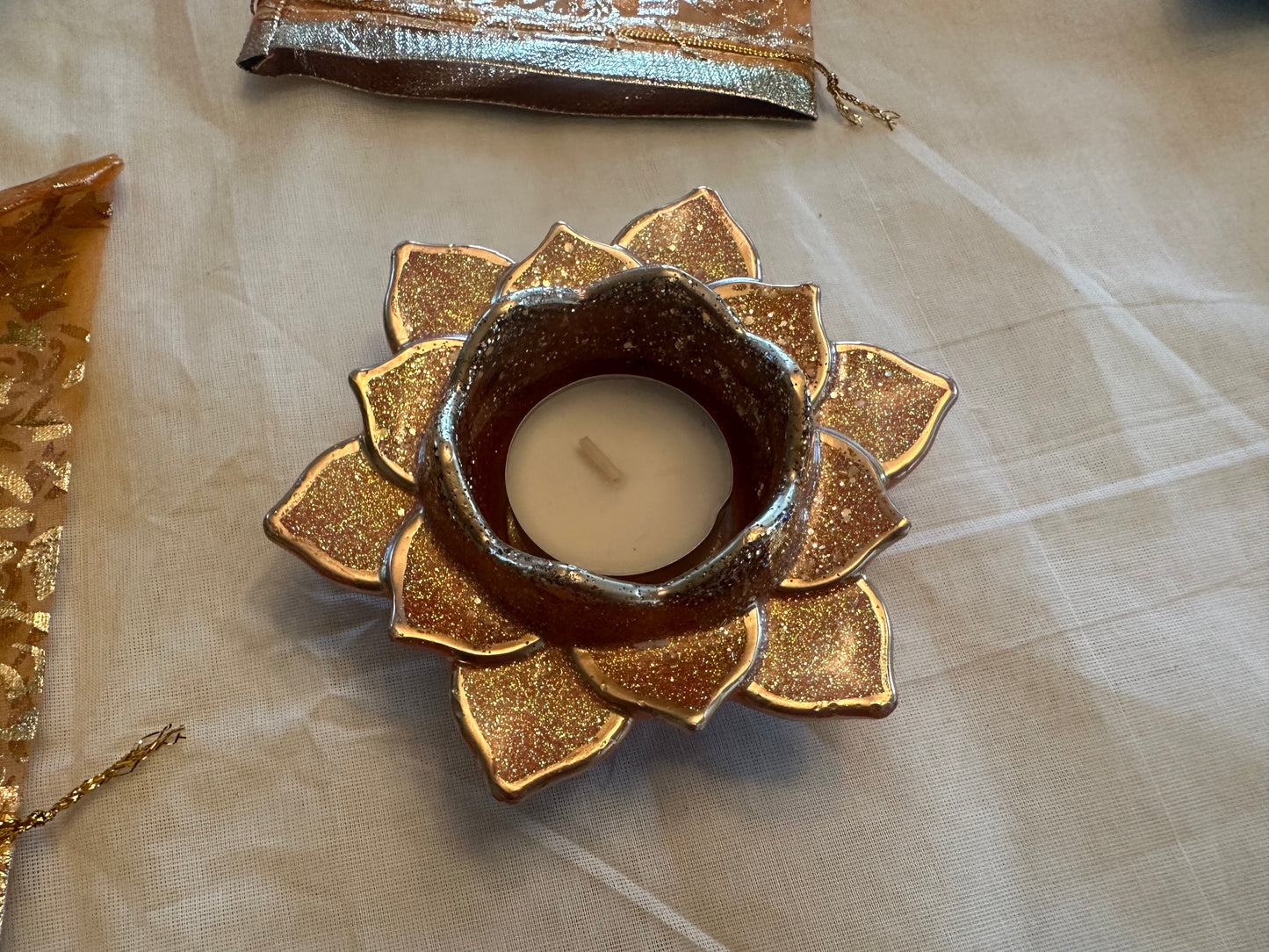 Resin Lotus Tealight Holder