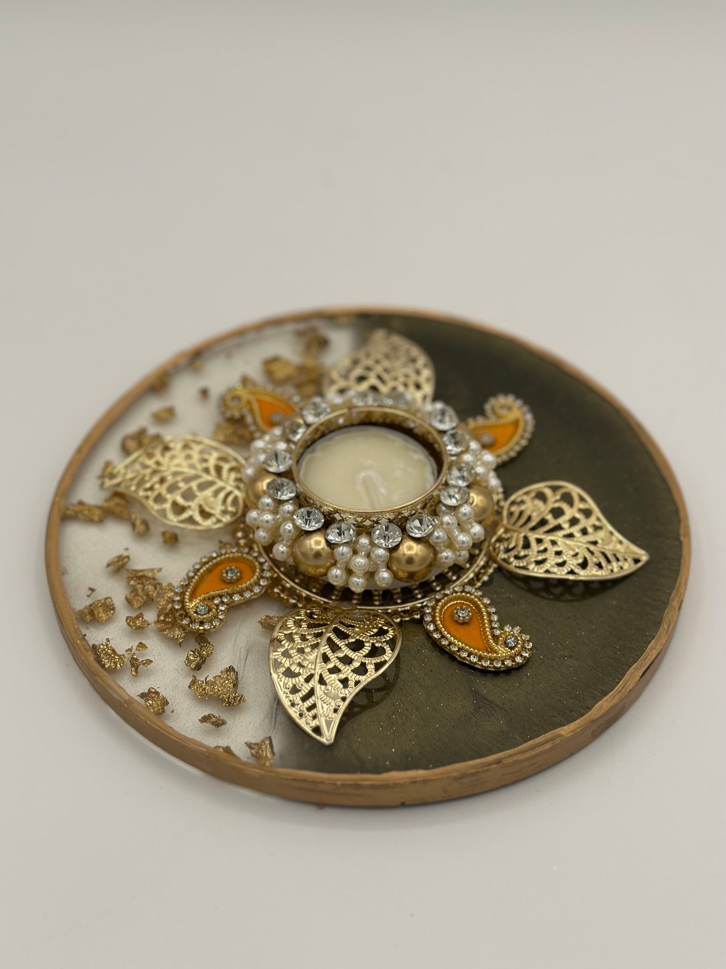 Resin Diya/Tea Light Holder