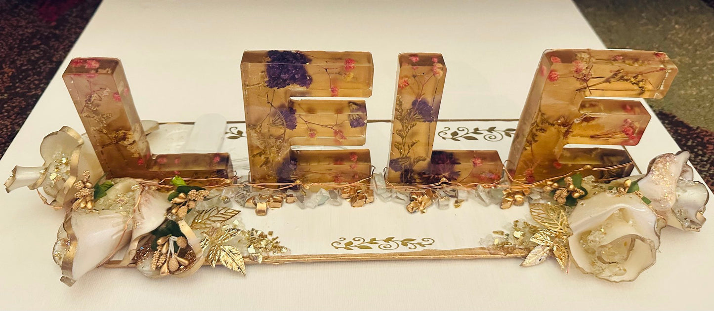 Resin 3D Name Display