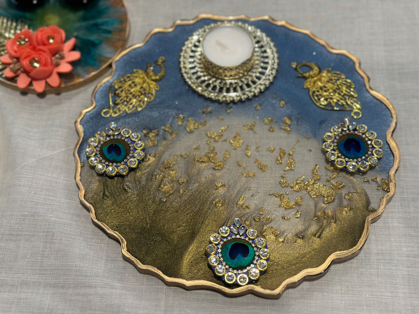 Resin Diya/Tea Light Holder