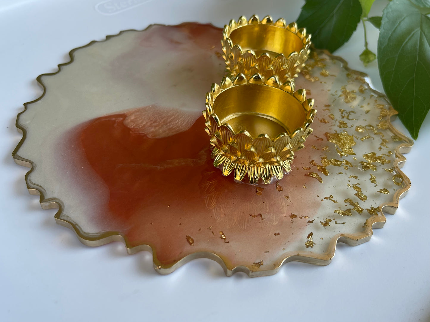 Resin Puja Thali/Festive Platter